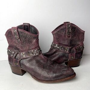 Frye Deborah Short Western Cowbgirl Boots 10